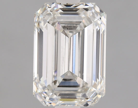 Emerald Cut Diamond 1.8 Carat F Color VS1 Clarity IGI 644447578
