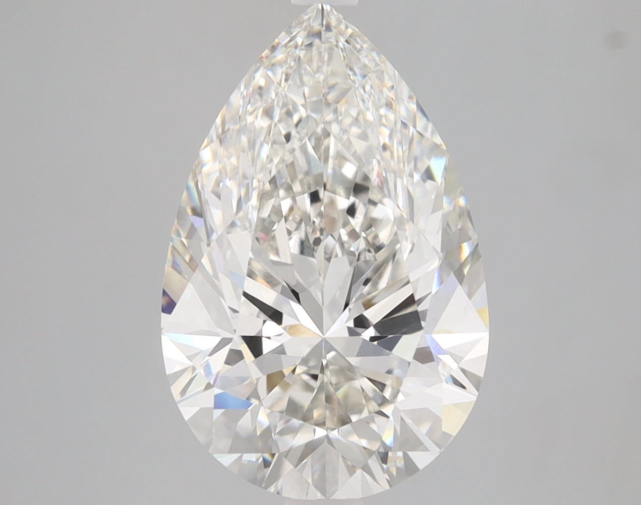 Pear Cut Diamond 4.18 Carat H Color VVS2 Clarity IGI 594339753