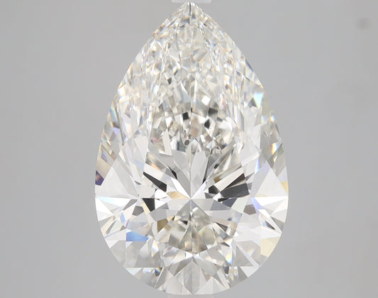 Pear Cut Diamond 4.18 Carat H Color VVS2 Clarity IGI 594339753